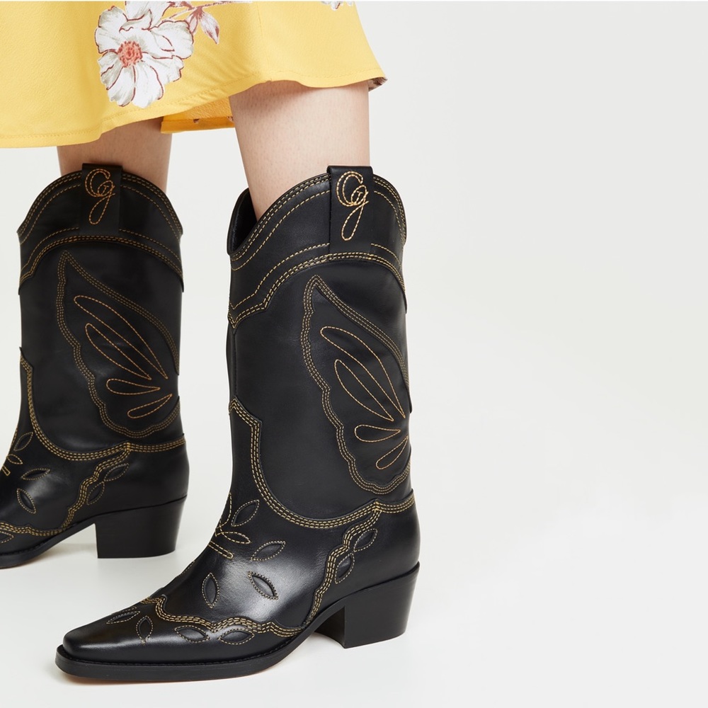 Ganni High Texas Cowboy Boots